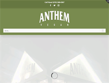 Tablet Screenshot of anthemvegan.com